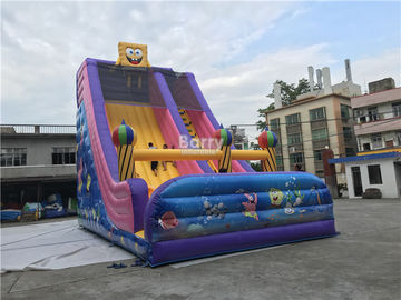 Commercial Kids Inflatable Slide , Custom Inflatable Cartoon Dry Slide For Party