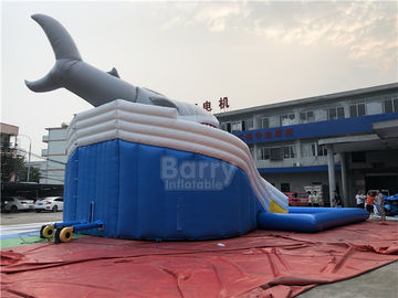 Outdoor Mobile Shark Commecial Giant Inflatable Pool / Water Park Equipment