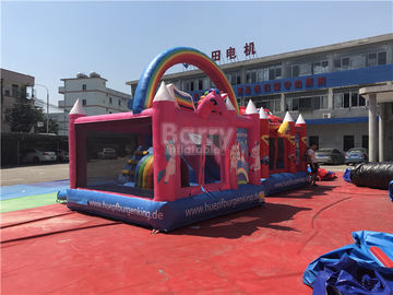 Eco - Friendly Commercial Unicorn Bouncer Inflatable Jumping Moonwalk