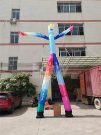 Advertising 2 Lane Inflatable Dancing Man Mr.Welcome With Air Blower