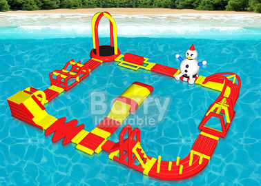 Multiple Combinations Inflatable Water Park , Inflatable Aqua Sport Water Game