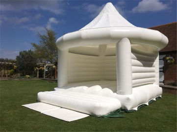 Outdoor Special White Wedding Inflatable Bouncy Castle Jumping House For Party