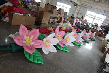Multi Color Inflatable Flower Chain  For Wedding Decoration With LED