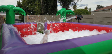 Square Portable Water Pool  , Outdoor Fun Party Dance Game Inflatable Soap Foam Pit Pool