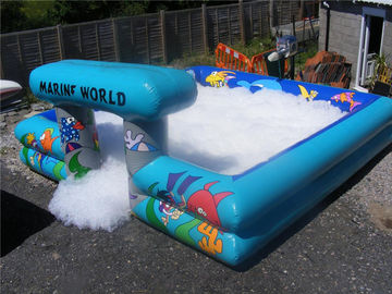 Square Portable Water Pool  , Outdoor Fun Party Dance Game Inflatable Soap Foam Pit Pool