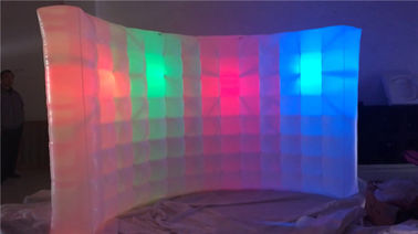 Commercial Party Wedding Large Inflatable Photo Wall With LED Light