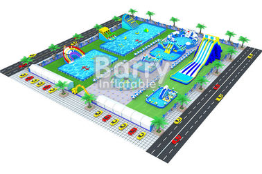 Giant Inflatable Amusement Park Land Ground Water Park Builder Barry