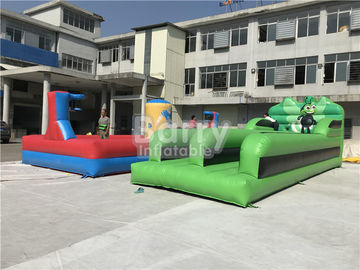 Outdoor Body Inflatable Sports Games Running Super Bungee Run Game Competition