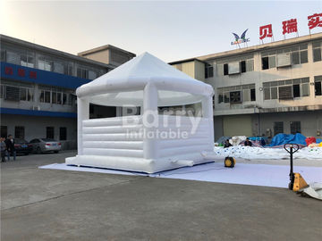 Outdoor White Bounce House With Roof For Wedding Bouncy Castle For Party Inflatable Wedding Bounce House