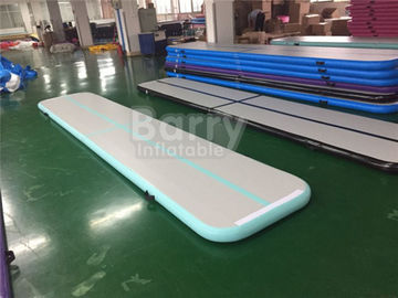 Mint Green 3m 4m 5m 6m 7m 8m 9m 10m Long 20cm Thick Air Track  , Tumble Track For Home