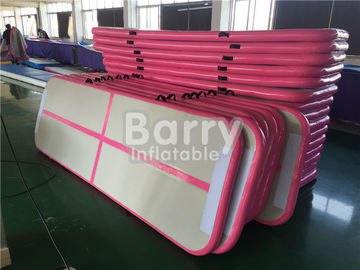 Girl Party Gift Pink Inflatable Air Track Gym Mat For Gymnastics Or Dance Avoid Injury