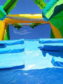 Industrial Residential Tropical Small Pool Inflatable Water Slides 9mL X 3mW X 4.5mH