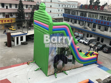 PVC Tarpaulin Custom Made Kids Dry Cartoon Gorilla Inflatable Slides Commercial For Party