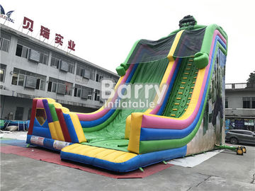 PVC Tarpaulin Custom Made Kids Dry Cartoon Gorilla Inflatable Slides Commercial For Party
