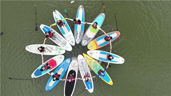 Multi Person Double Layer Inflatable Stand Up Paddle Board For River