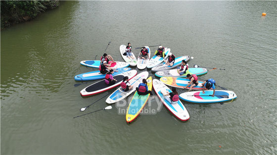 Blue 305x76x10cm Inflatable Stand Up Paddle Board For Adventurer