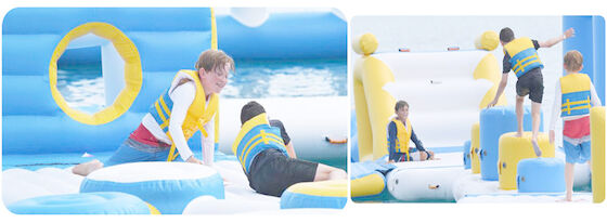 Logo Printing Aqua Sports Inflatable Floating Water Park PVC Tarpaulin