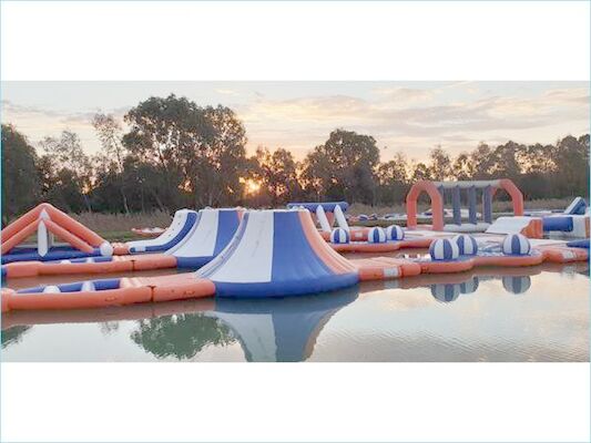 Lake Inflatable Water Park Games / Inflatable Water Floating Playground