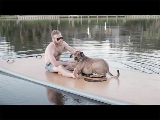 Customized PVC And Drop Stitch Inflatable Swim Dock