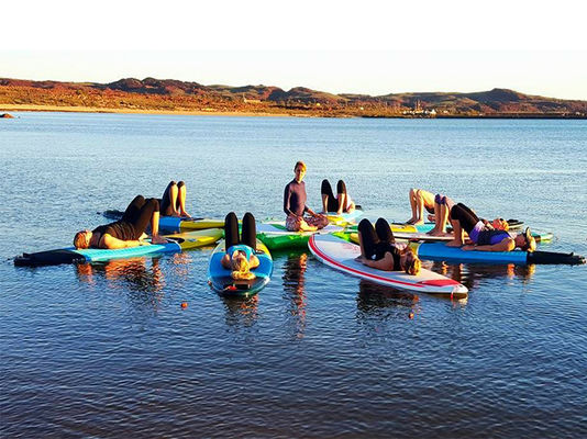 Waterpark Inflatable Air Sup Platform Island Sup Pontoon Floating Dock For Yoga