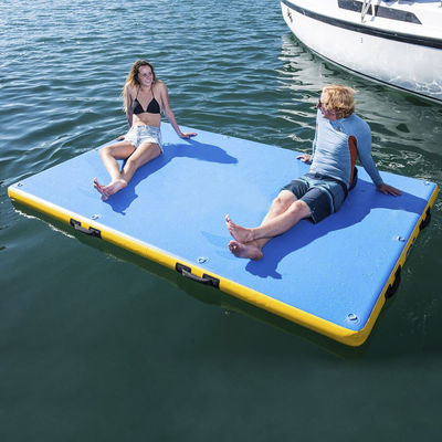 PVC Drop Stitch Customized Inflatable Yacht Dock Water Floating Platform