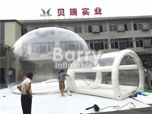 1mm PVC Outdoor Tunnel Clear Bubble Camping Tent Dome Shape