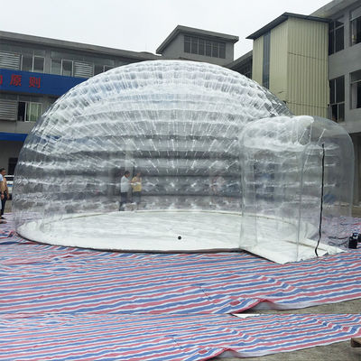 1mm PVC Outdoor Tunnel Clear Bubble Camping Tent Dome Shape