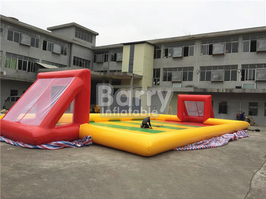0.55mm PVC Inflatable Soap Soccer Field Game Fully Customized