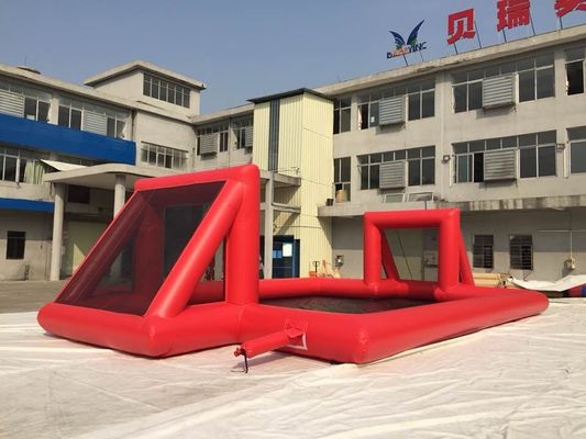 PVC Inflatable Soap Football Field Inflatable Football Pitch Court