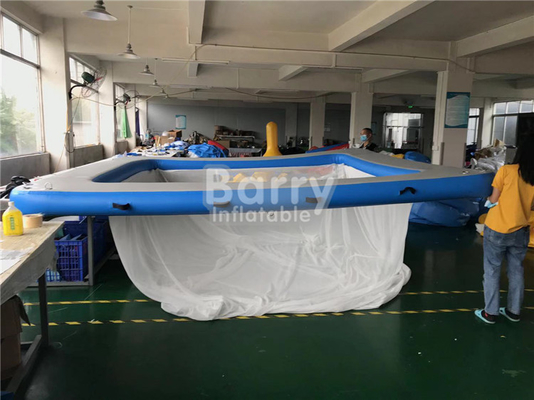 Floating Inflatable Swimming Ocean Pool Anti Jellyfish Netting Enclosure For Yacht