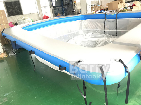 Floating Inflatable Swimming Ocean Pool Anti Jellyfish Netting Enclosure For Yacht