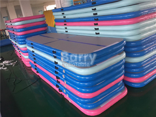 Blue Green Pink Color 3X1m Inflatable Gymnastics Mats EN14960