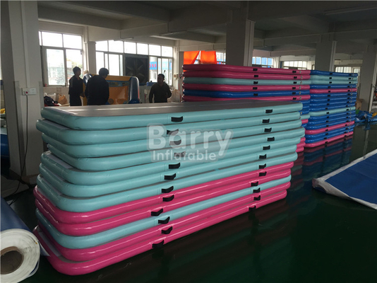 Blue Green Pink Color 3X1m Inflatable Gymnastics Mats EN14960