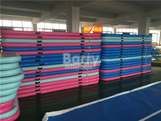Blue Green Pink Color 3X1m Inflatable Gymnastics Mats EN14960