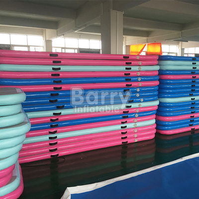 Blue Green Pink Color 3X1m Inflatable Gymnastics Mats EN14960