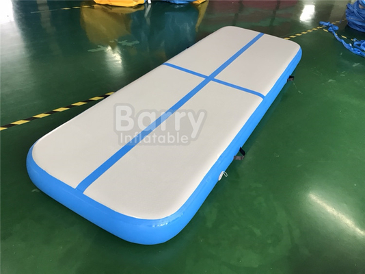 10m 6m 12m 3m Airtight Inflatable Air Track For Gym Pink And Blue Color