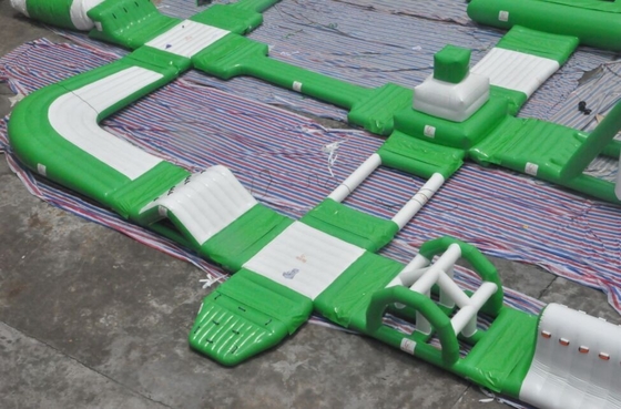 Green Playground Inflatable Floating Water Park for fun EN14960