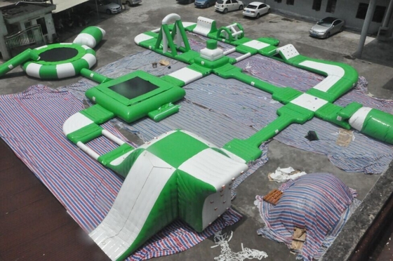 Green Playground Inflatable Floating Water Park for fun EN14960