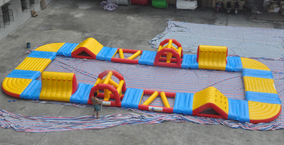 20x18meter Floating Inflatable Aquapark Inflatable Water Park Obstacle Courses