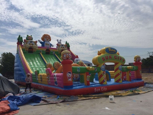 Double - Tripple Stitch Inflatable Slide Water Bouncy Castle Giant Commercial Water Slide