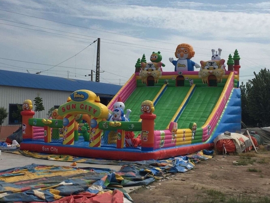 Double - Tripple Stitch Inflatable Slide Water Bouncy Castle Giant Commercial Water Slide