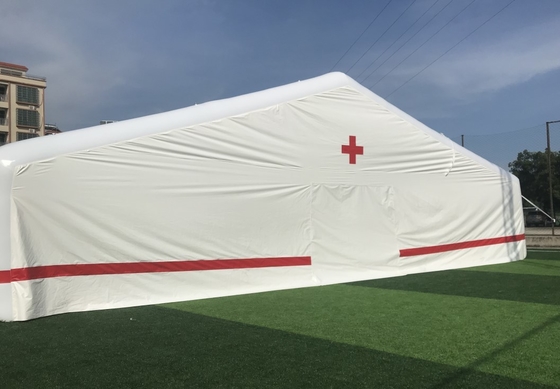 Large Airtight Inflatable Emergency Tent Red Cross Hospital Use