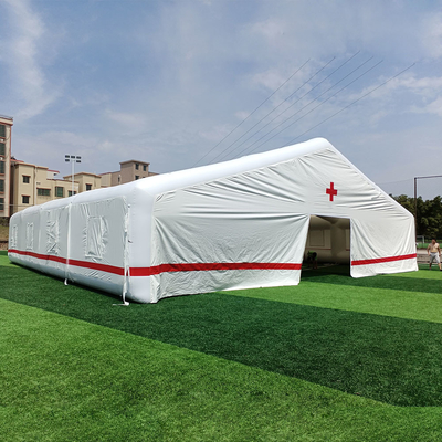 Large Airtight Inflatable Emergency Tent Red Cross Hospital Use