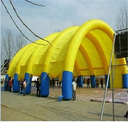 Fire Retarded Trade Show Inflatable Tent With Tunnels