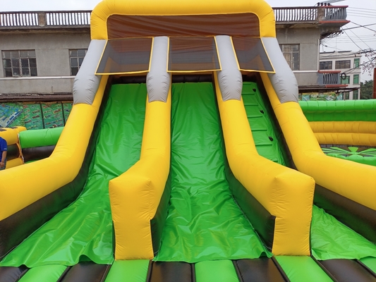 0.55mm PVC Inflatable Obstacle Course Commercial Tunnel Indoor For Adults