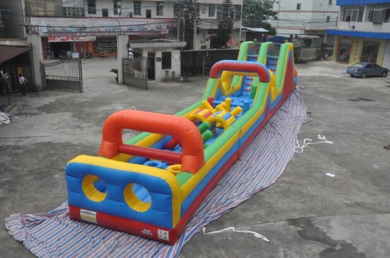 25x3m Inflatable 5k Run Insane Obstacle Course Game Race Bouncy Castle