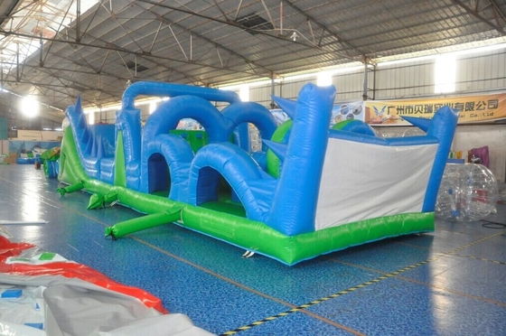 15x4x3mH Inflatable Obstacle Course Tear Resistance