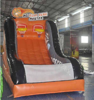 Interactive Inflatable Sports Games Blow Up Shooting Basketball