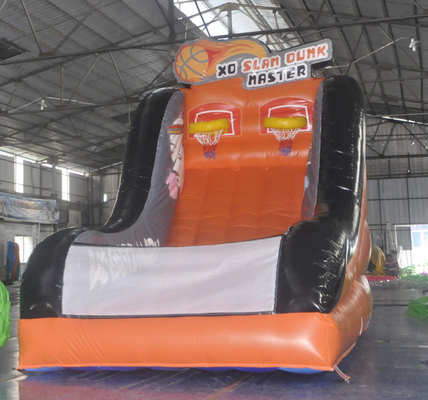 Interactive Inflatable Sports Games Blow Up Shooting Basketball