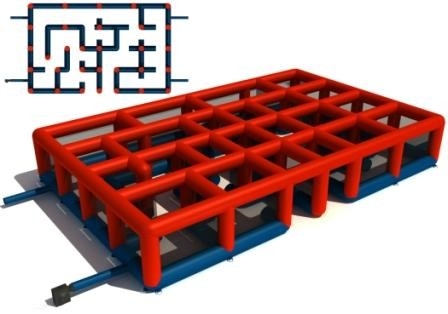 Interactive Game Inflatable Maze With Full Digital Printing